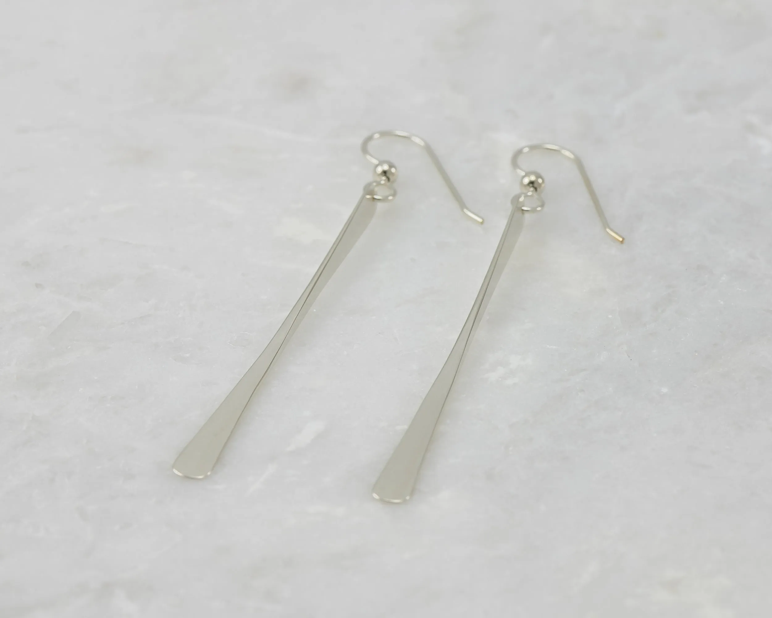 Silver Bar Earrings