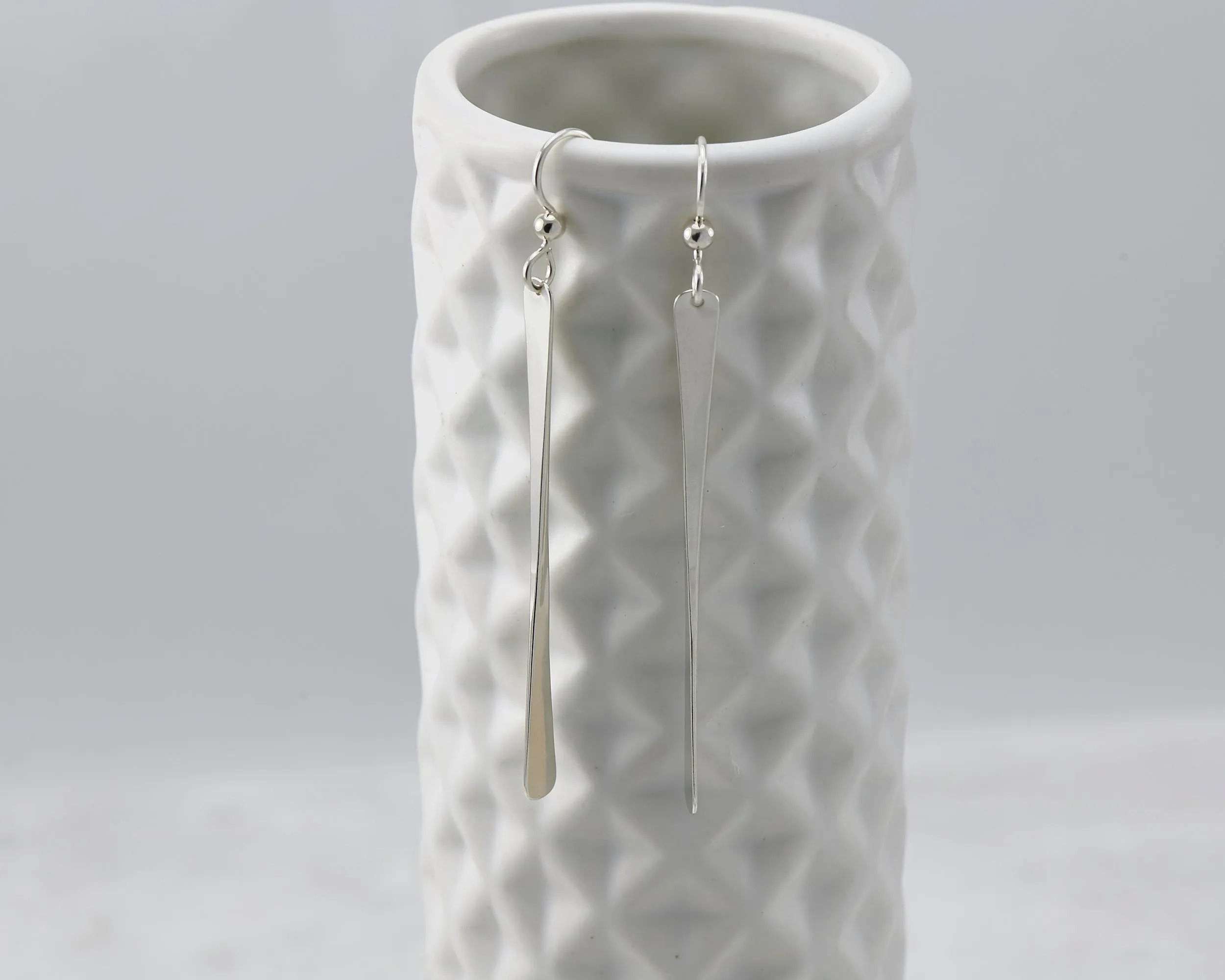 Silver Bar Earrings