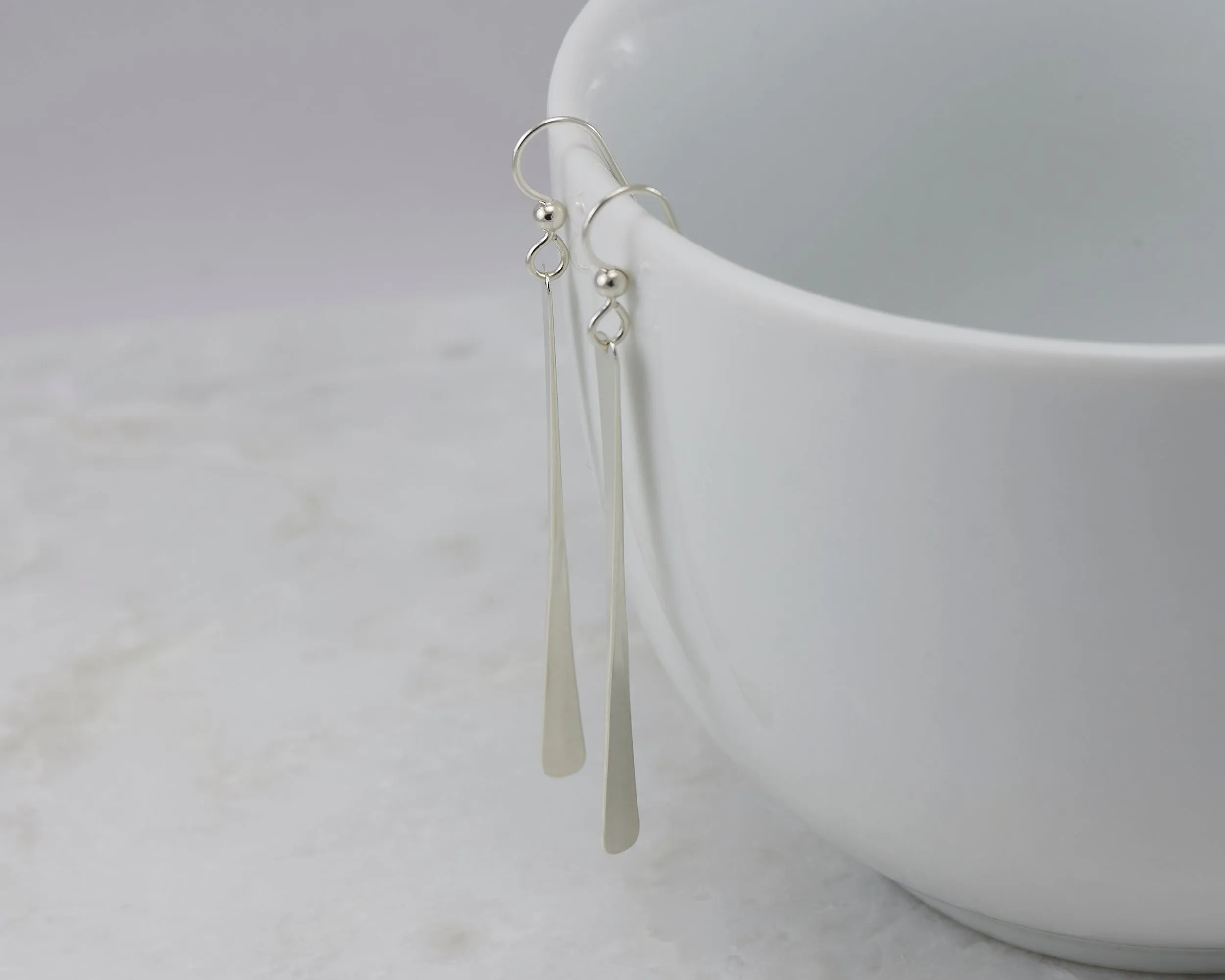 Silver Bar Earrings