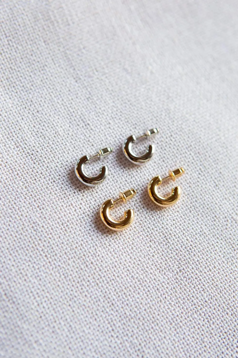Small Gold Chubby Hoops