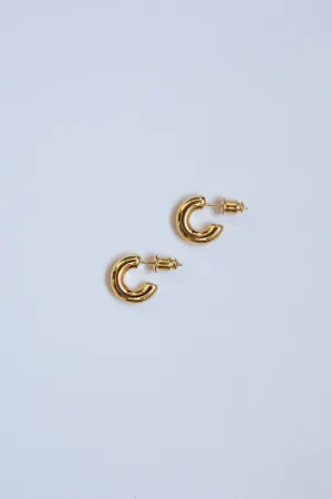 Small Gold Chubby Hoops