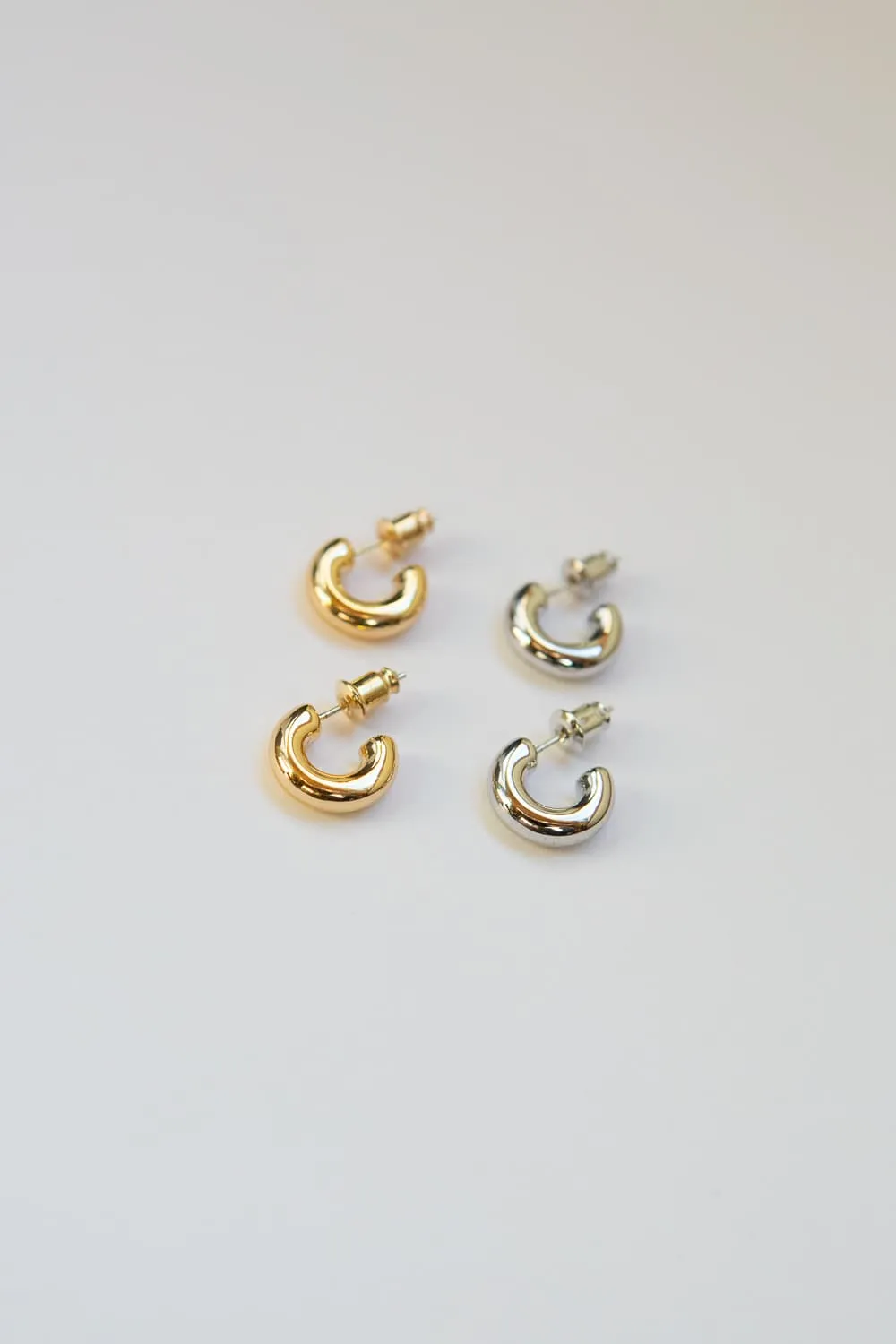 Small Gold Chubby Hoops