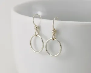 Small Silver Hoop Earrings
