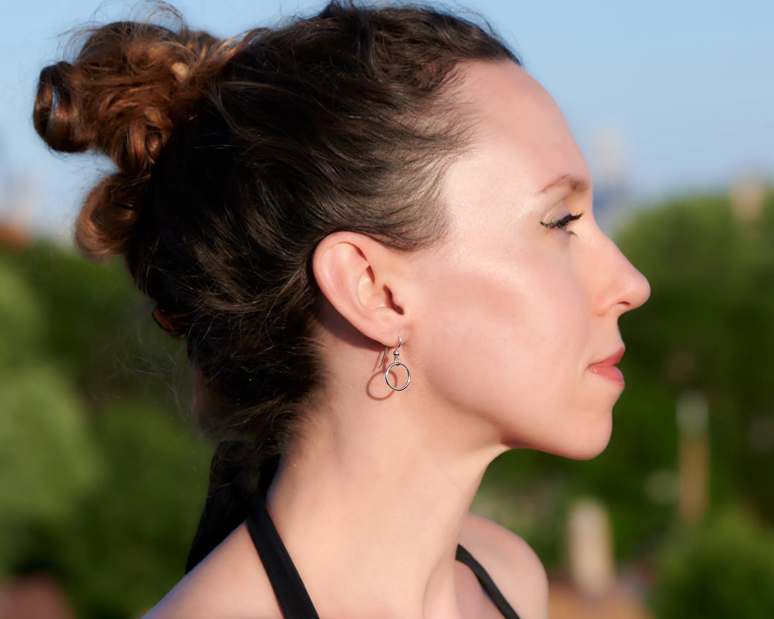 Small Silver Hoop Earrings