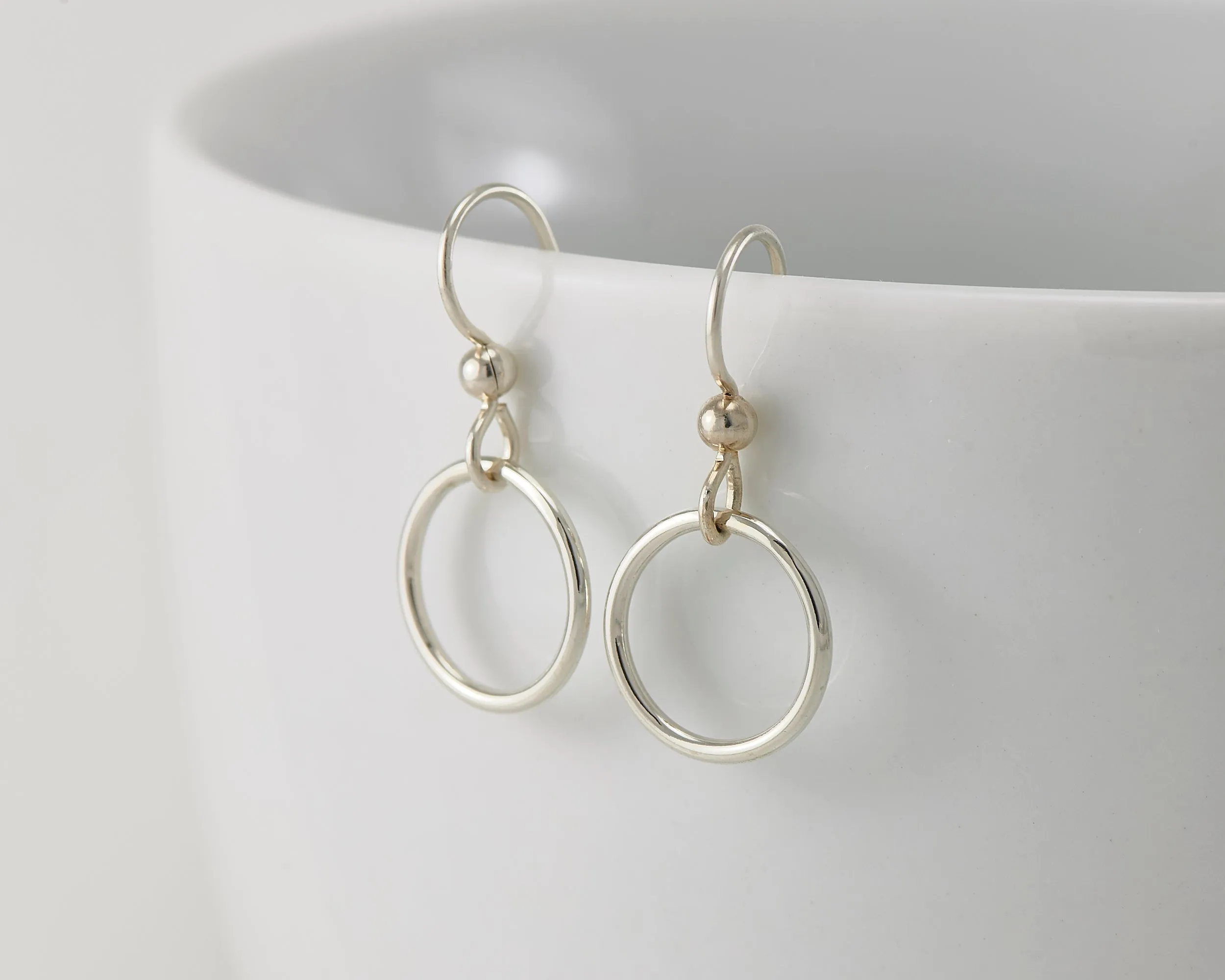 Small Silver Hoop Earrings