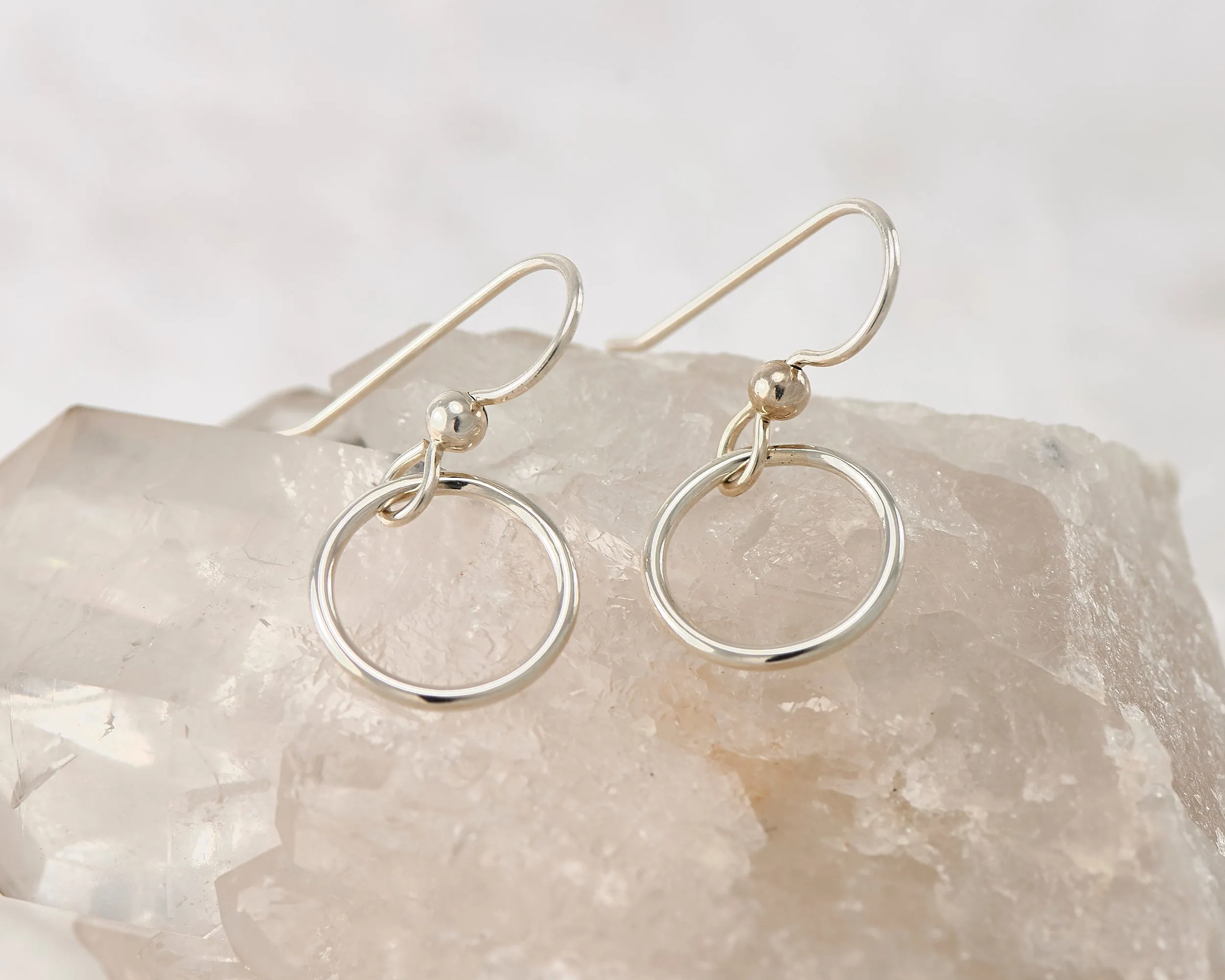 Small Silver Hoop Earrings