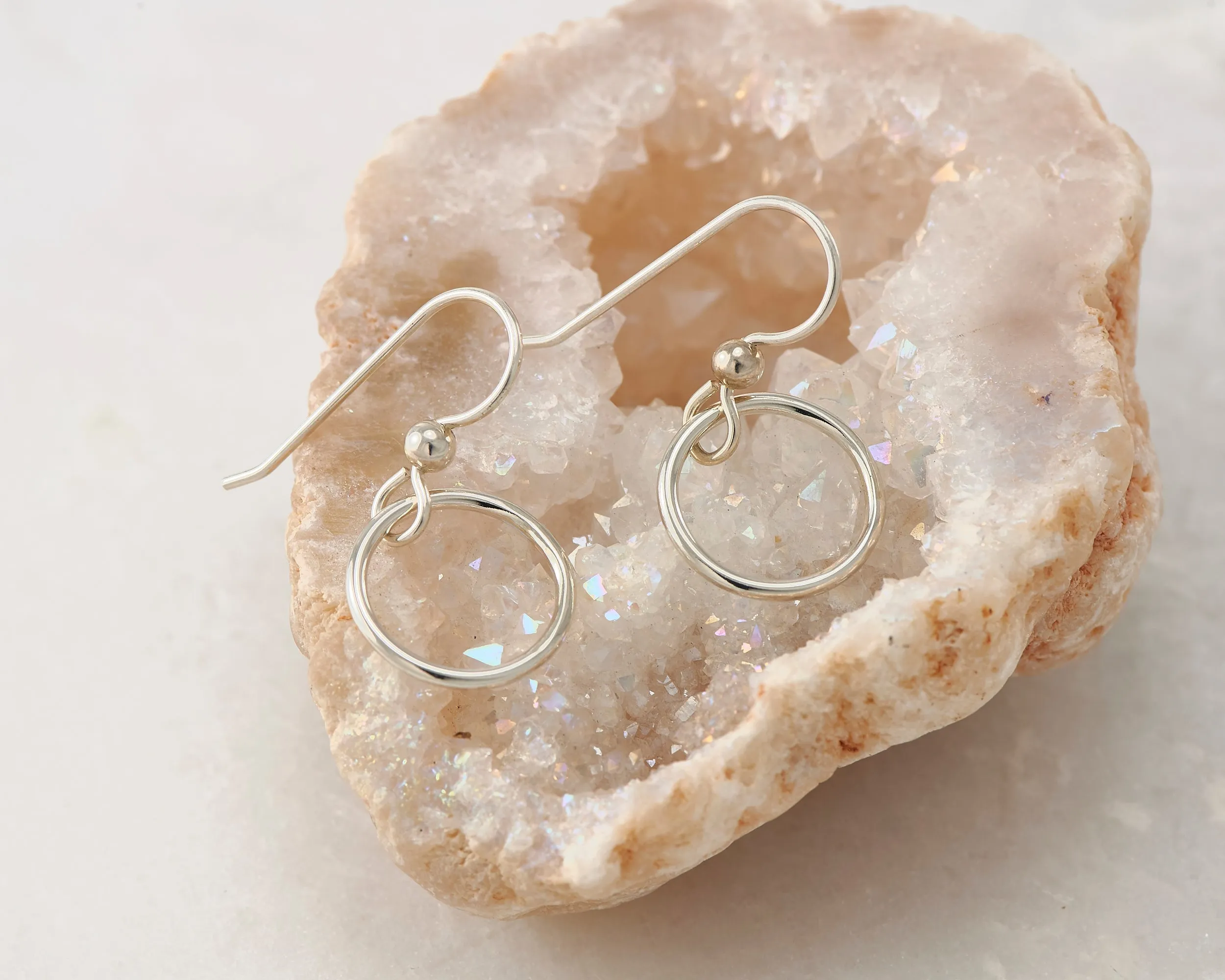 Small Silver Hoop Earrings
