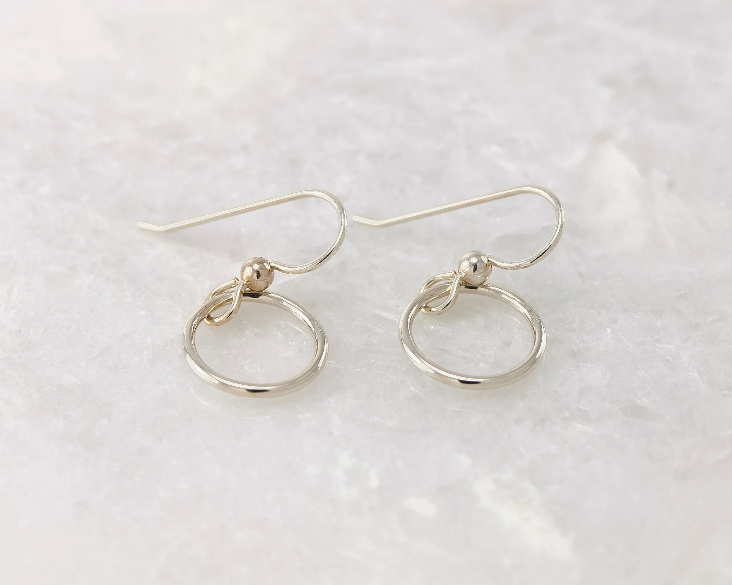 Small Silver Hoop Earrings