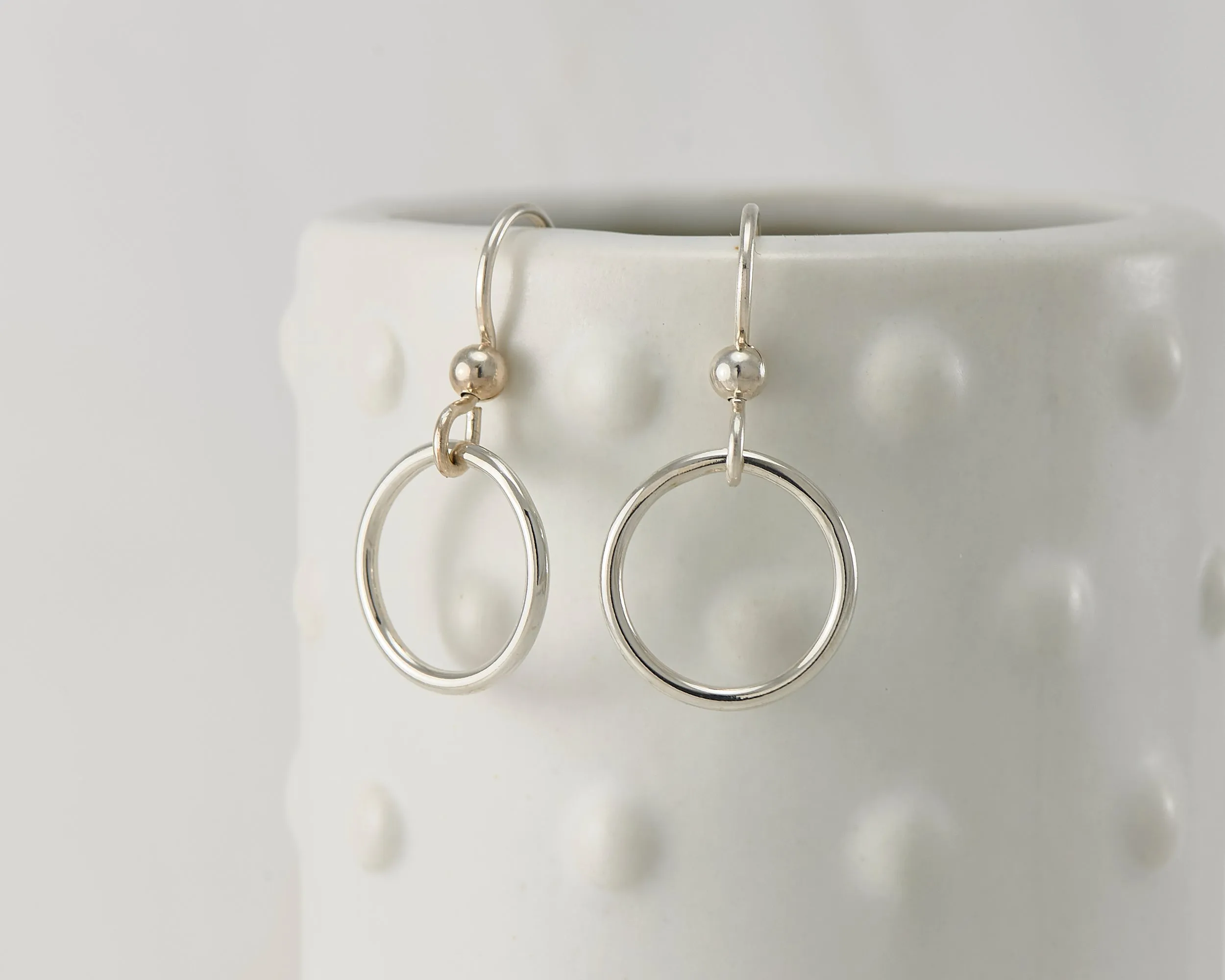 Small Silver Hoop Earrings