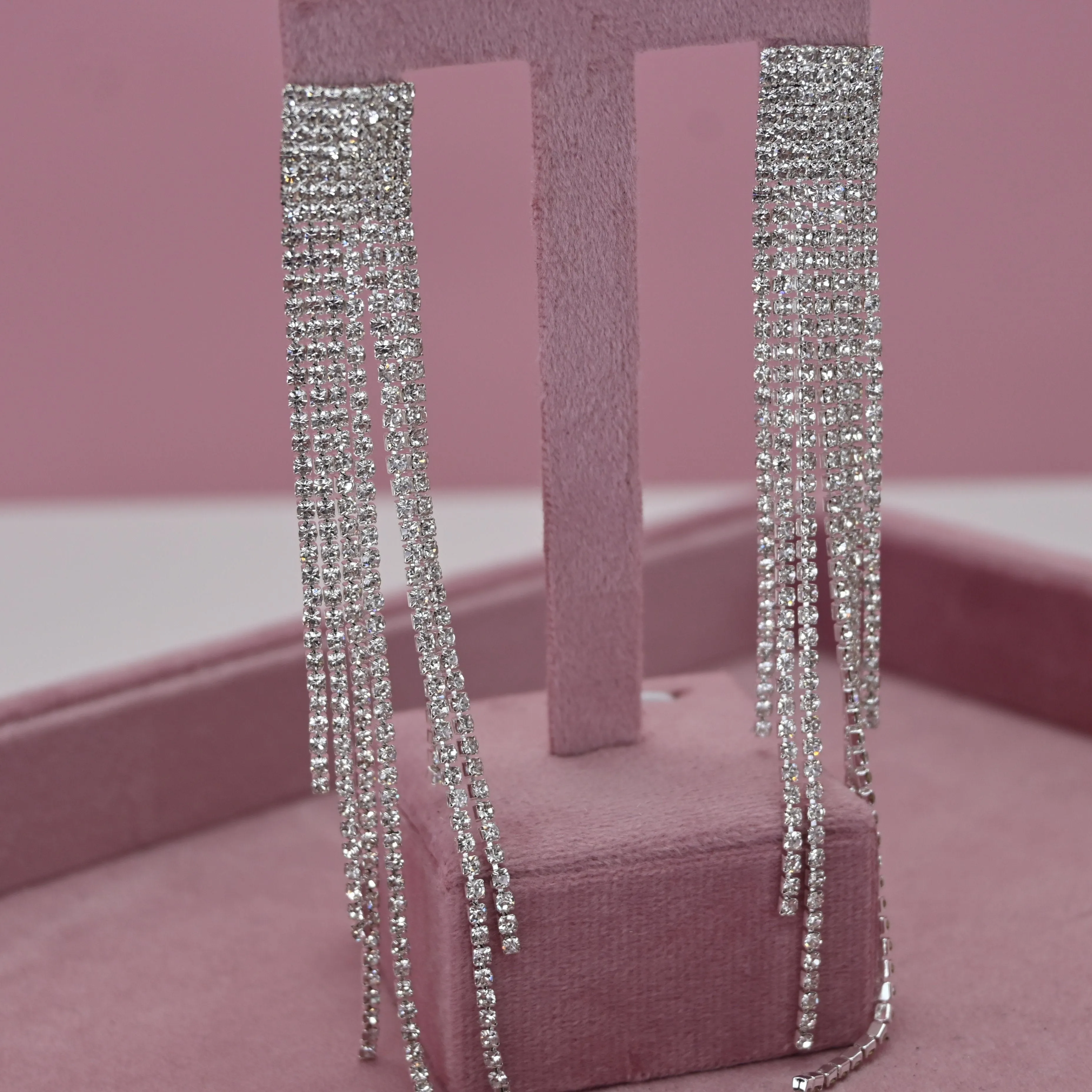 SMALL SQUARE DANGLE EARRINGS