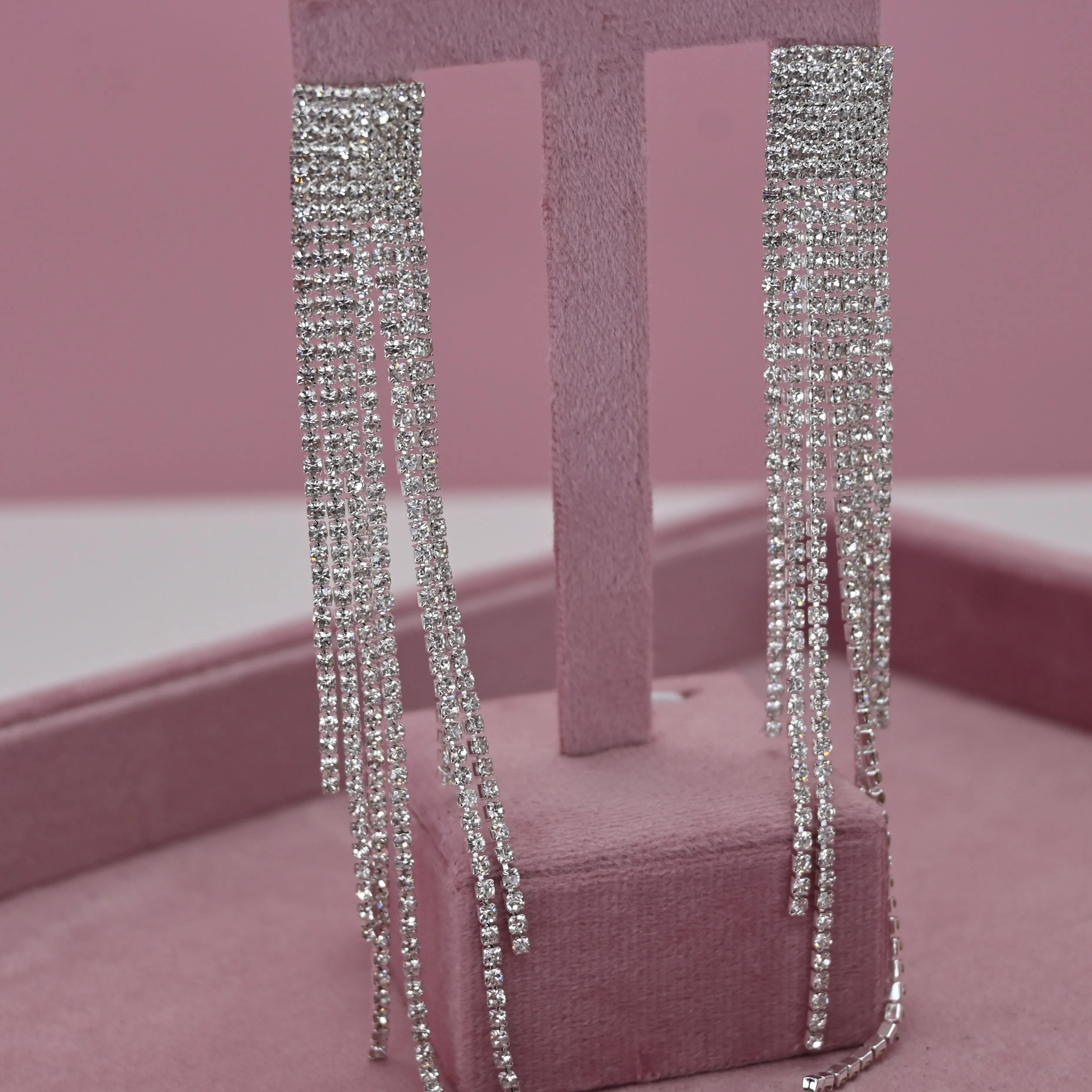 SMALL SQUARE DANGLE EARRINGS