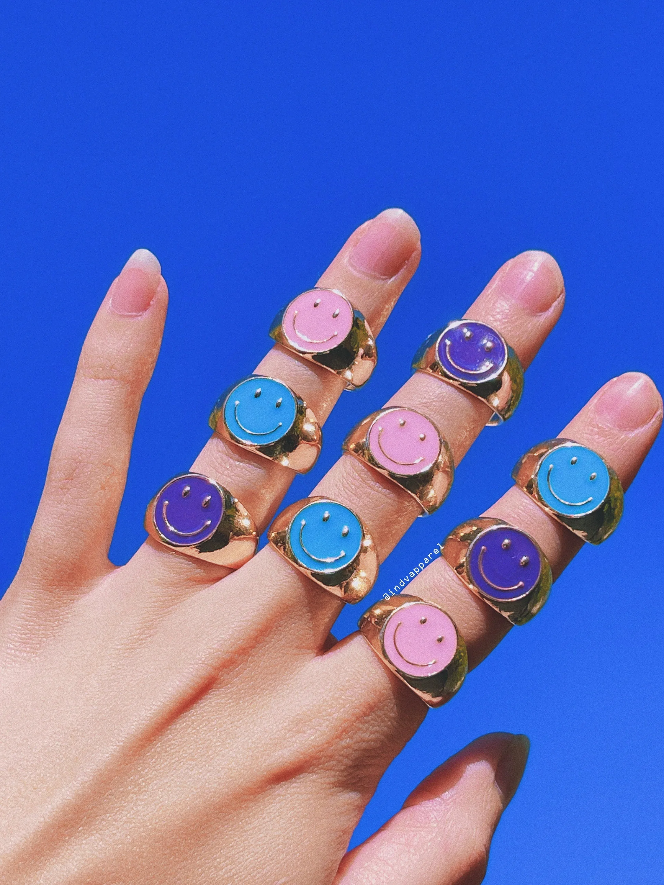 Smiley Signet Rings