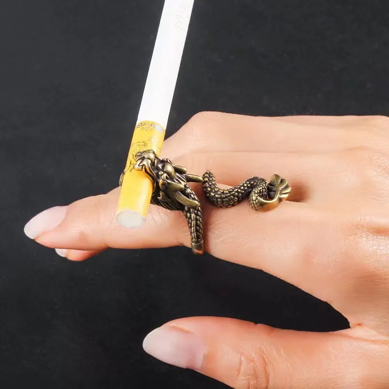 Snake Dragon Cigarette Holder Rings for Smoker