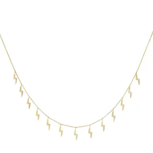 Solid Dangling Bolt Necklace