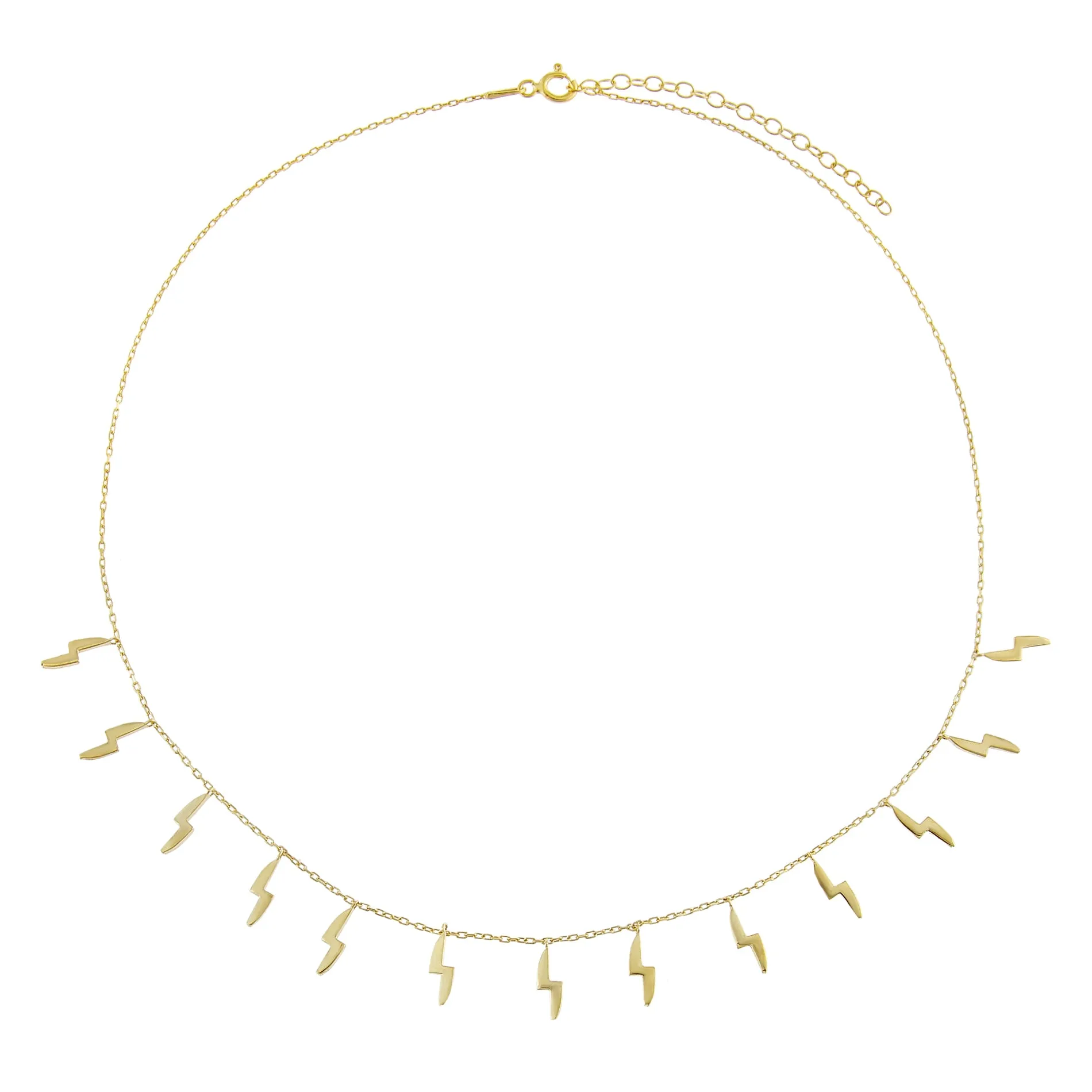 Solid Dangling Bolt Necklace
