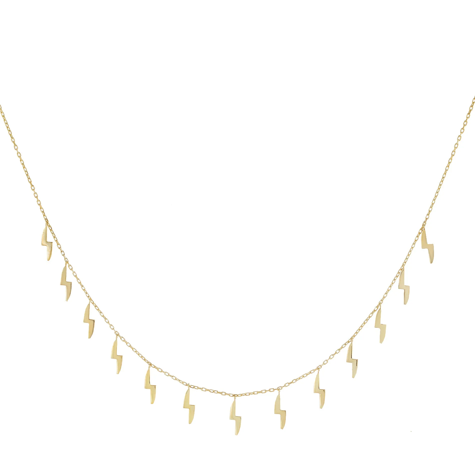 Solid Dangling Bolt Necklace
