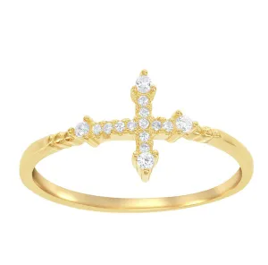 Sparkle Cross Ring
