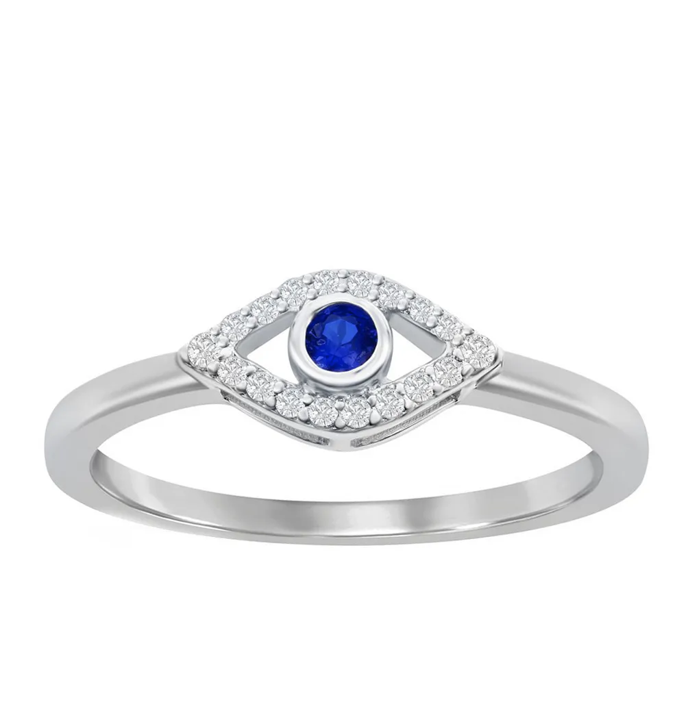 Sparkle Evil Eye Ring
