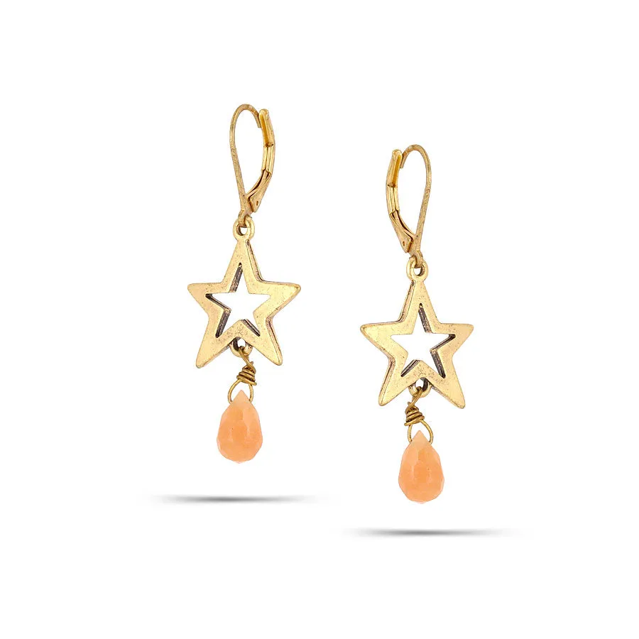 STAR DANGLE  EARRINGS #193RD3301 (2D2)