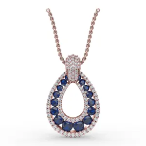 Steal The Spotlight Sapphire and Diamond Pendant