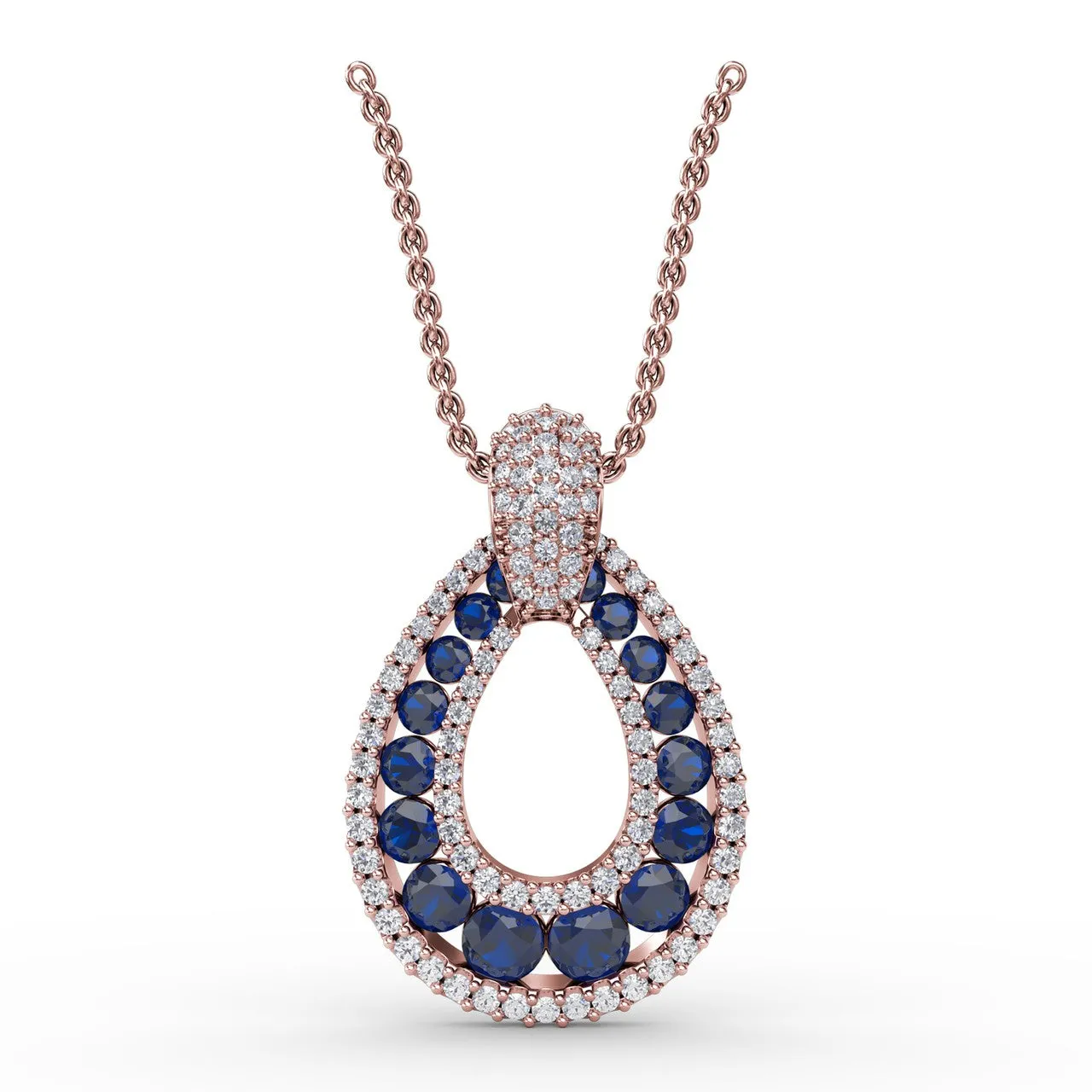 Steal The Spotlight Sapphire and Diamond Pendant