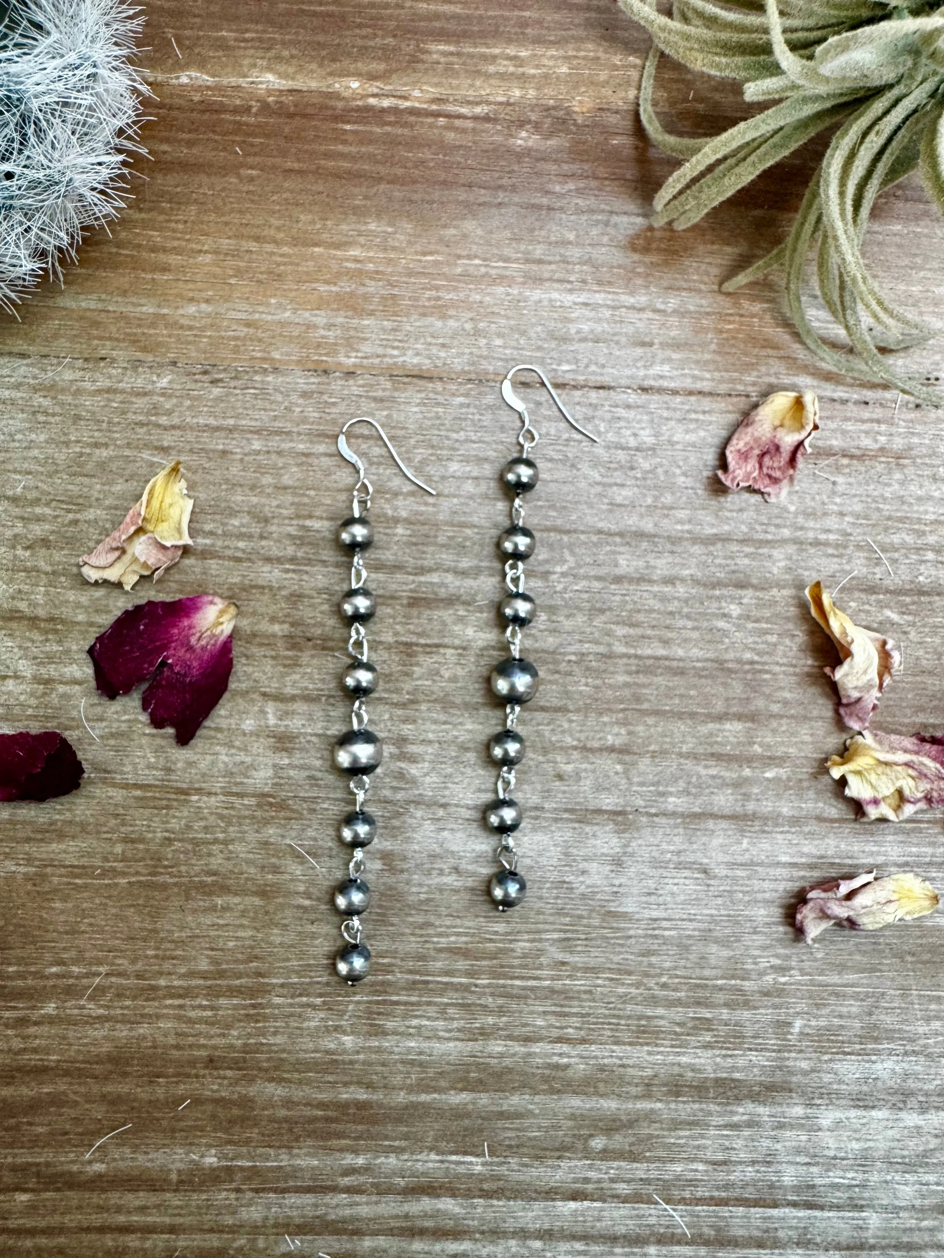 Sterling Silver "Navajo Style" Dangle Earrings