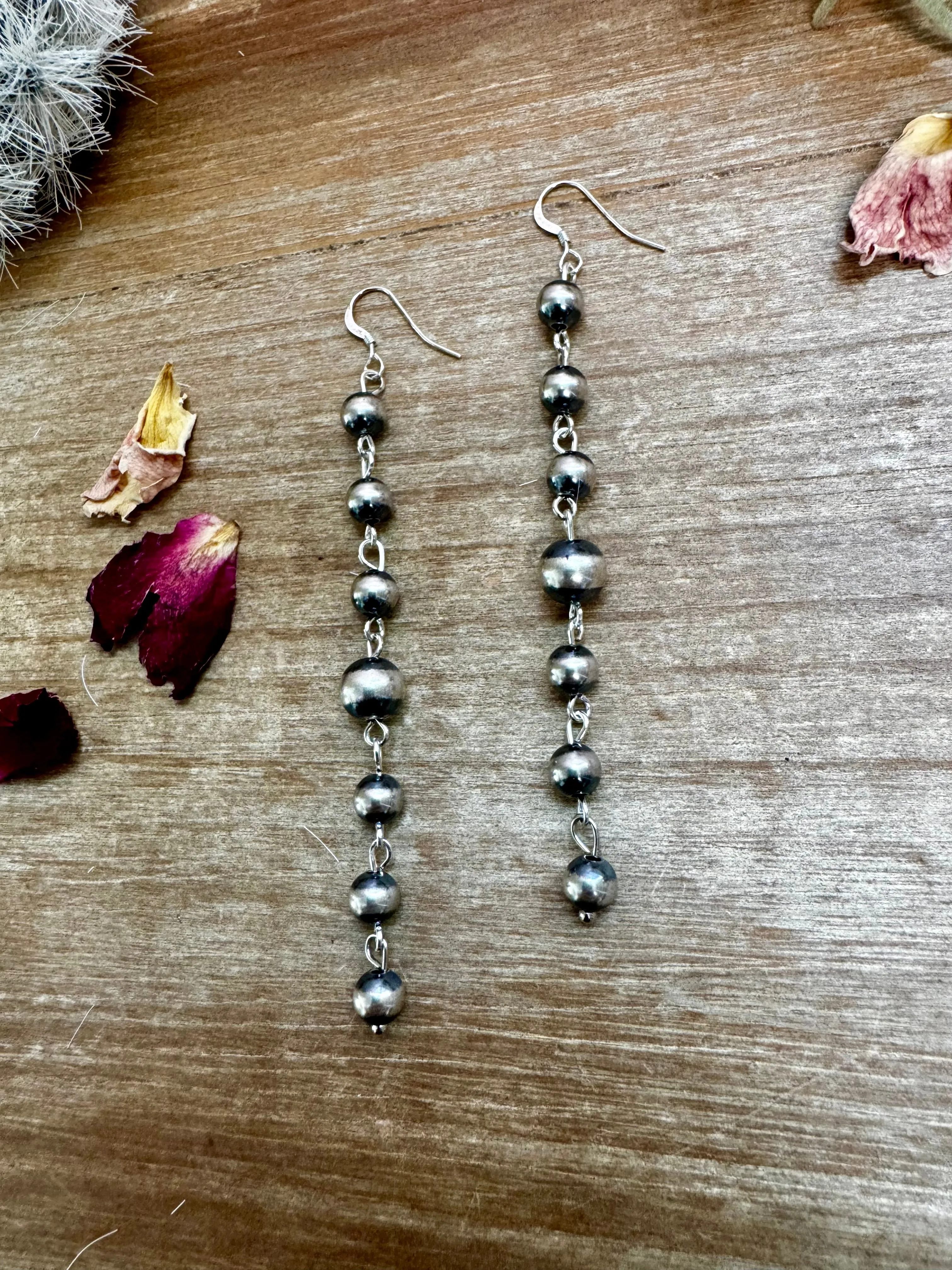 Sterling Silver "Navajo Style" Dangle Earrings