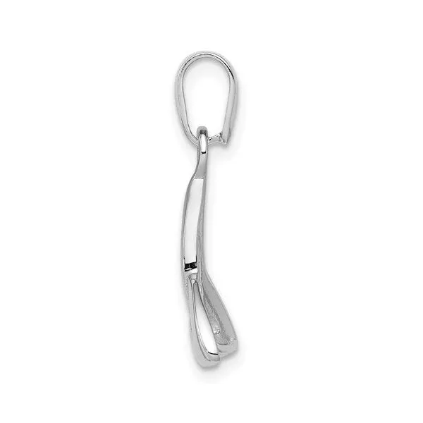 Sterling Silver Rhodium Plated Trinity Pendant