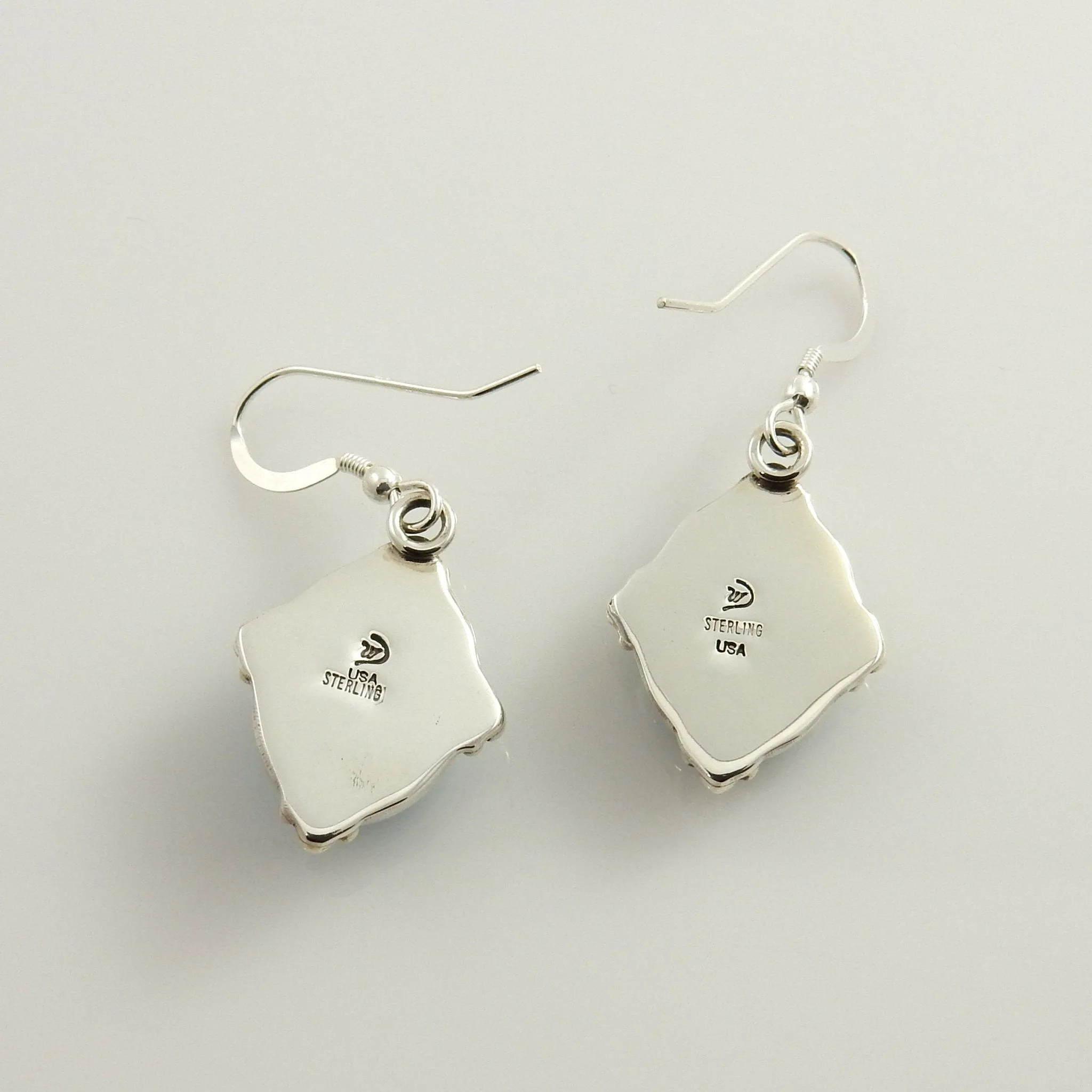Sterling SIlver Sleeping Beauty Turquoise Earrings