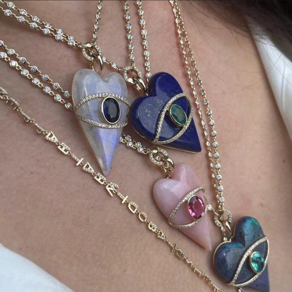Stoned Heart Pendants