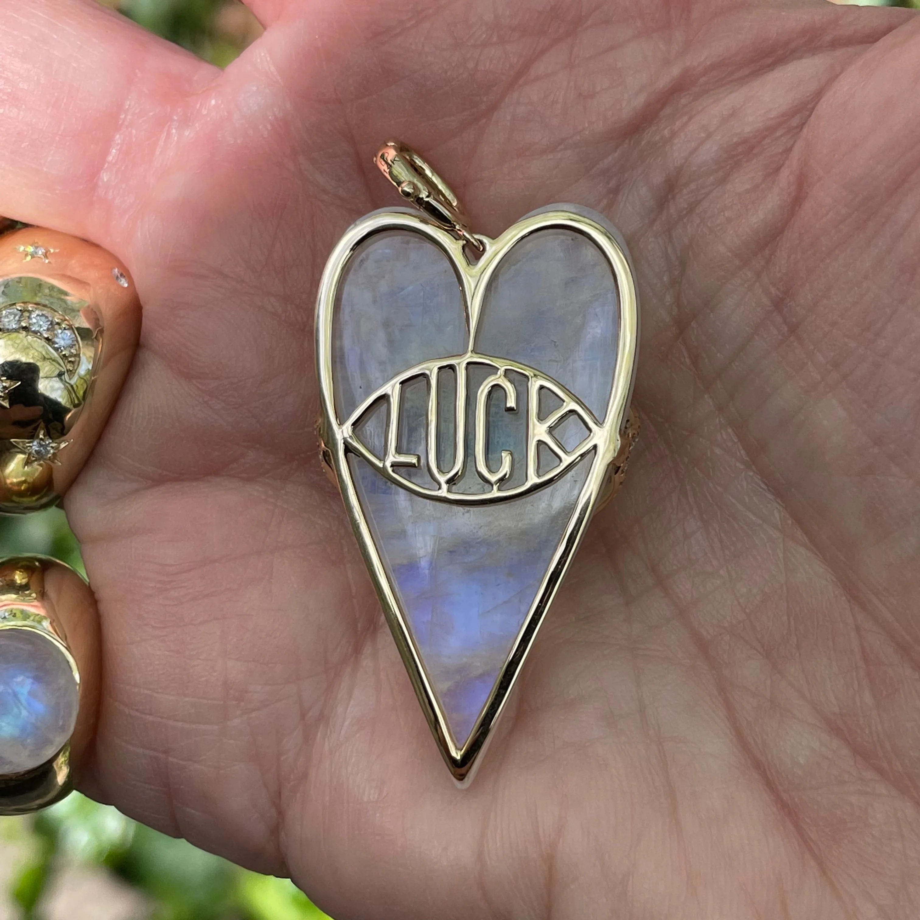 Stoned Heart Pendants
