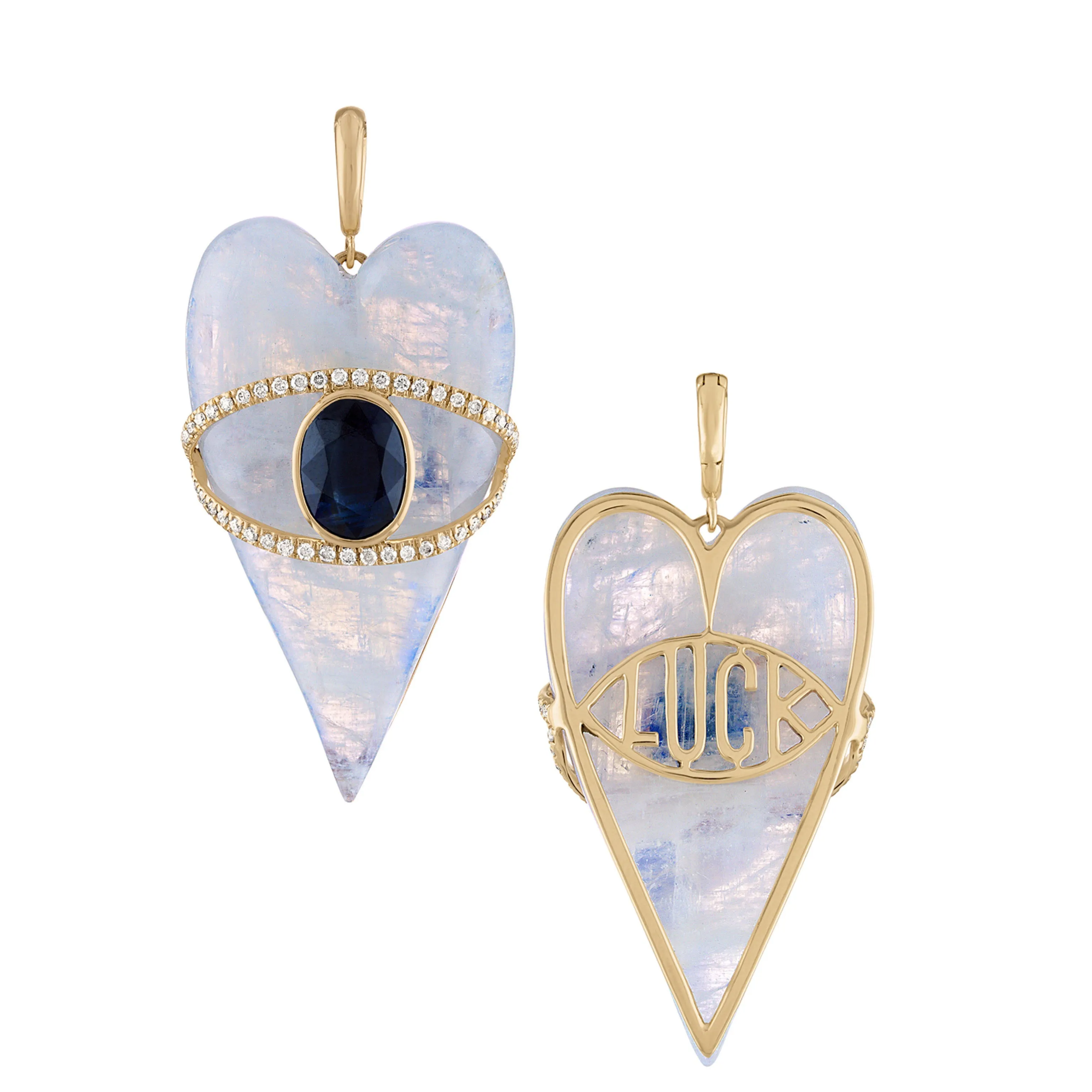 Stoned Heart Pendants