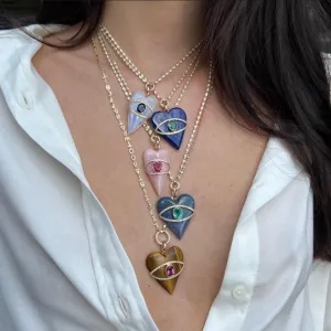 Stoned Heart Pendants