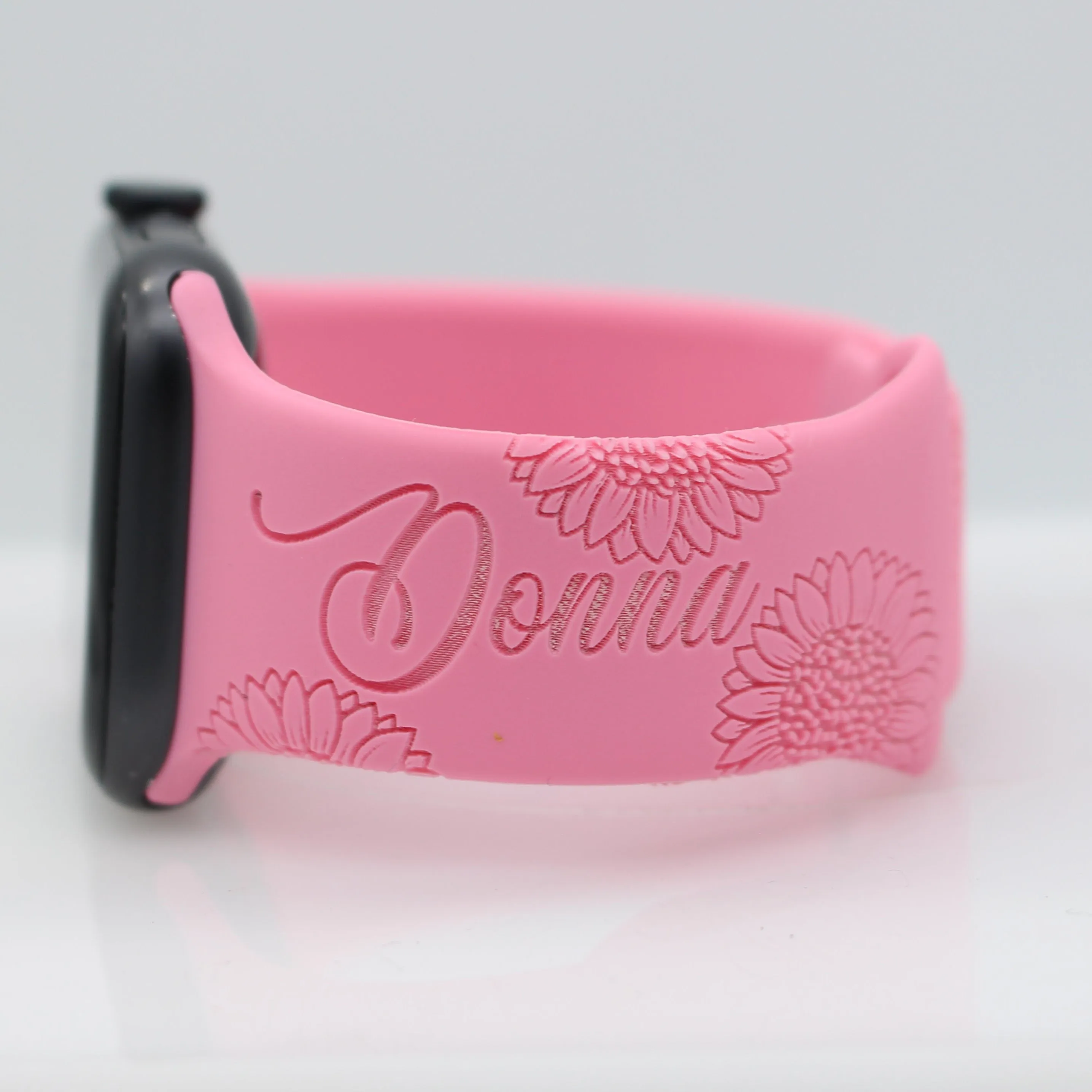 Sunflower Engraved Smart Watch Band Compatible Apple Watch Band