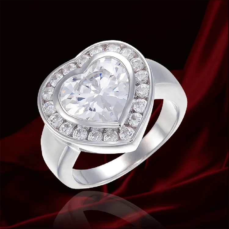 Superb Heart Cocktail Ring