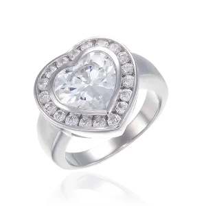 Superb Heart Cocktail Ring
