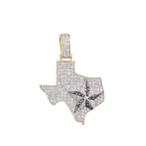 Texas Lone Star Diamond Pendant