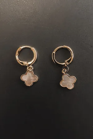 That Is So Your Look Gold Dipped Clover Charm Earrings