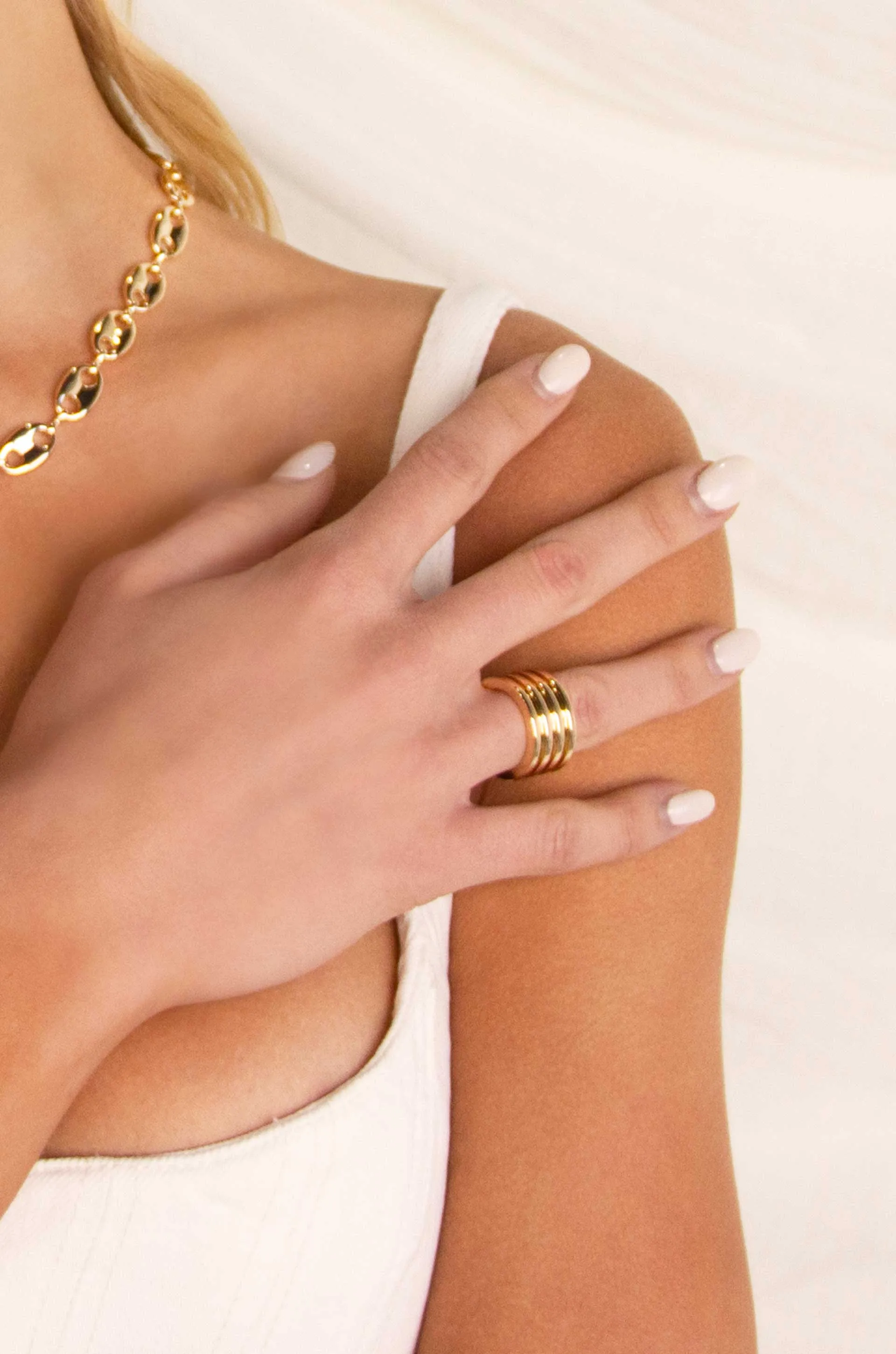 The Only Essential 18k Gold Plated Ring