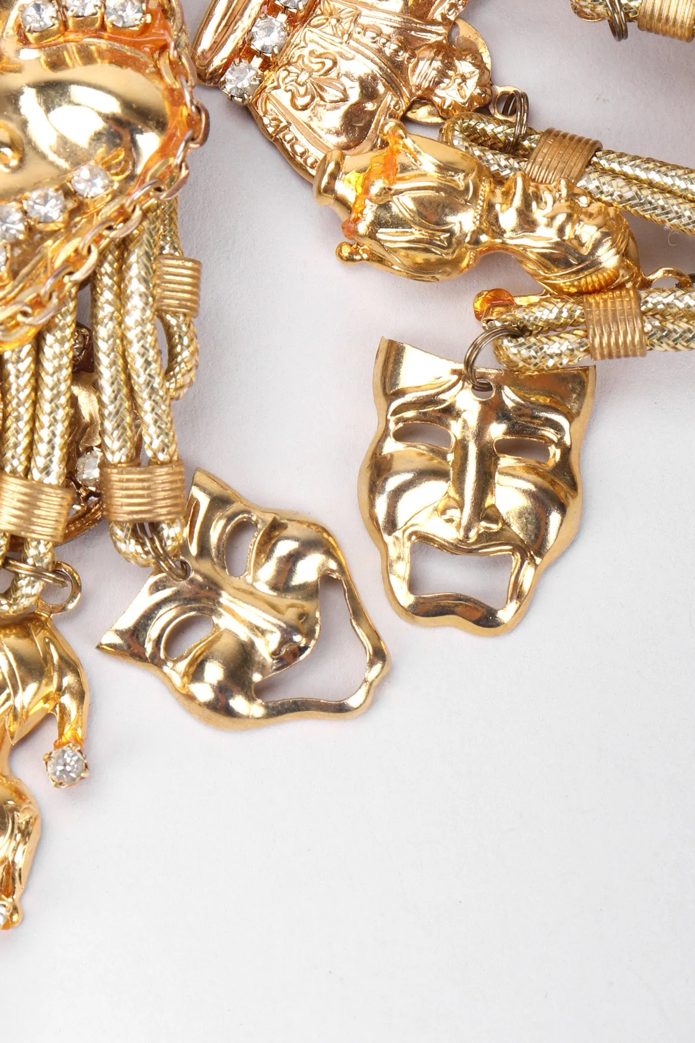 Thespian Mask Charm Earrings