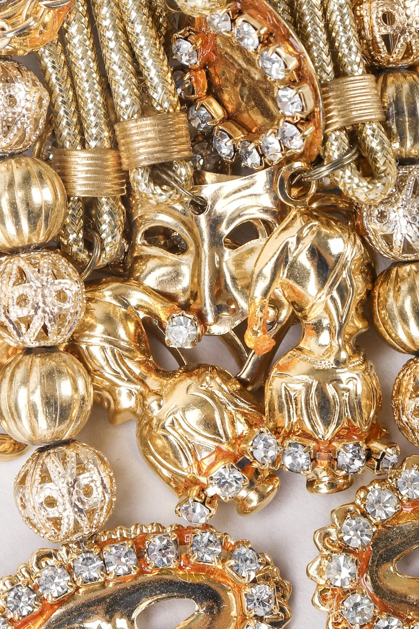 Thespian Mask Charm Earrings