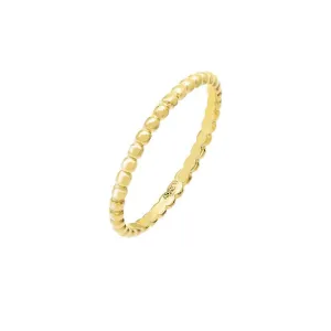 Thin Beaded Eternity Ring