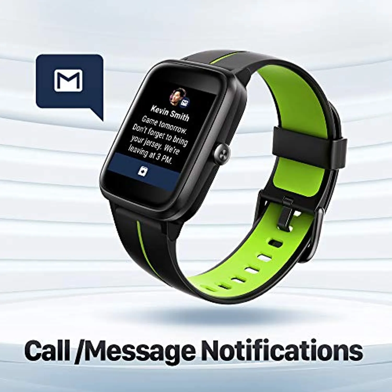 TicKasa Vibrant Fitness Smartwatch Tracker with GPS Heart Rate Monitor ip68 Waterproof Rating 14 Sports Mode, Compatible for iPhone and Android Phones