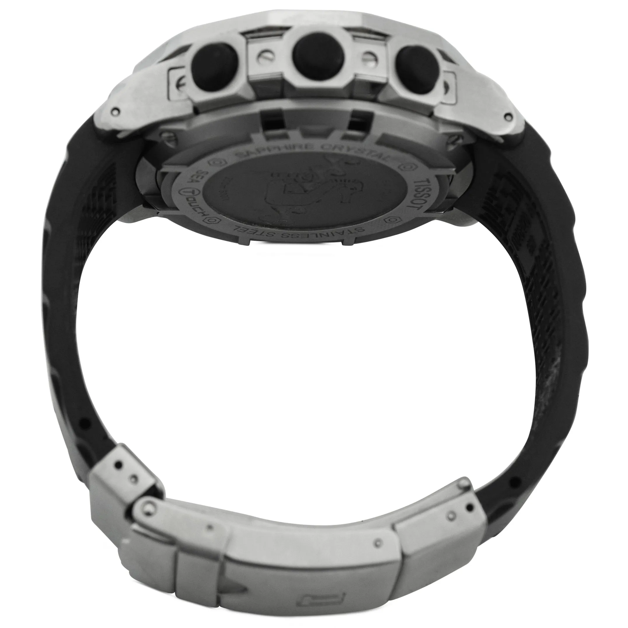 Tissot Men's Sea-Touch Stainless Steel 44mm Black Digital Dial Watch Reference #: T026.420.17.281.00