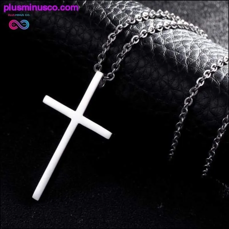 Titanium Steel Cross Pendant Prayer Necklace