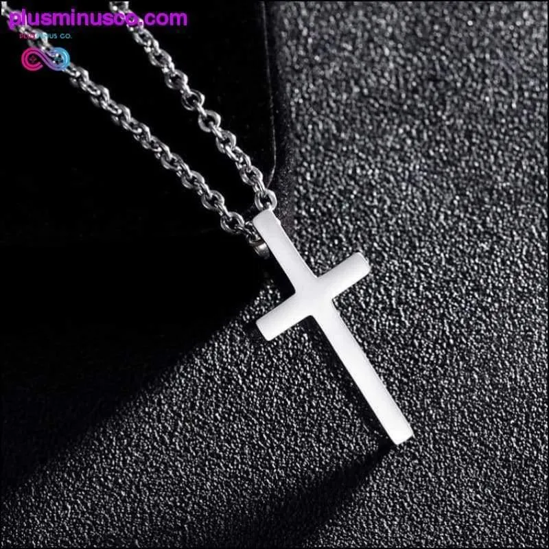 Titanium Steel Cross Pendant Prayer Necklace