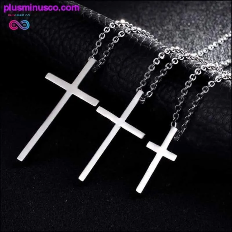 Titanium Steel Cross Pendant Prayer Necklace