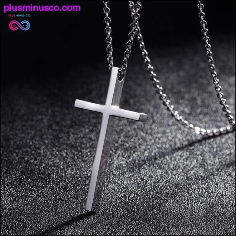 Titanium Steel Cross Pendant Prayer Necklace