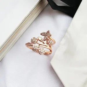 Tree White Gemstone Ring For Women Silver Anniverssary Jewelry