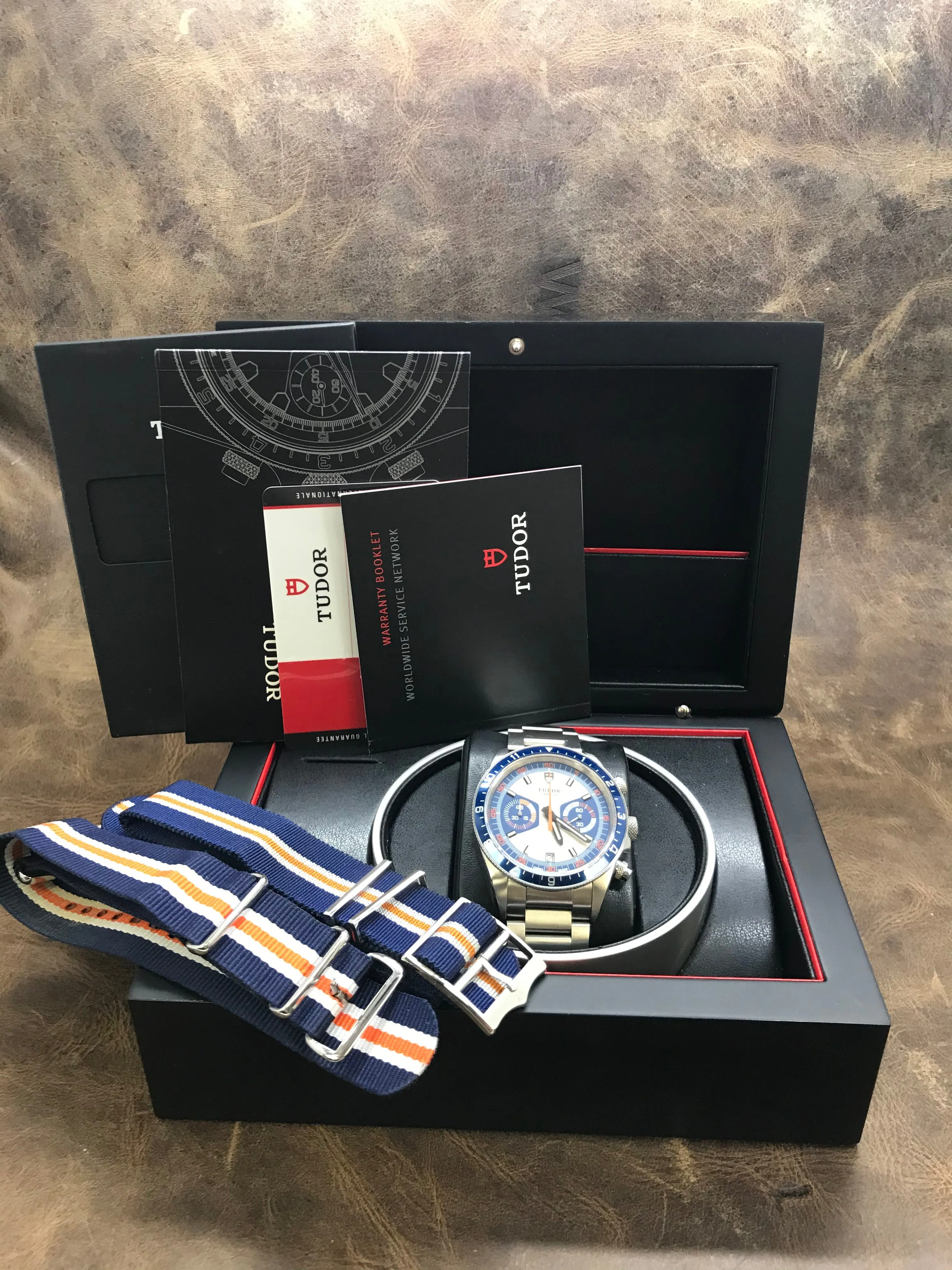 Tudor Heritage Chrono 70330B Blue Dial Automatic Men's Watch